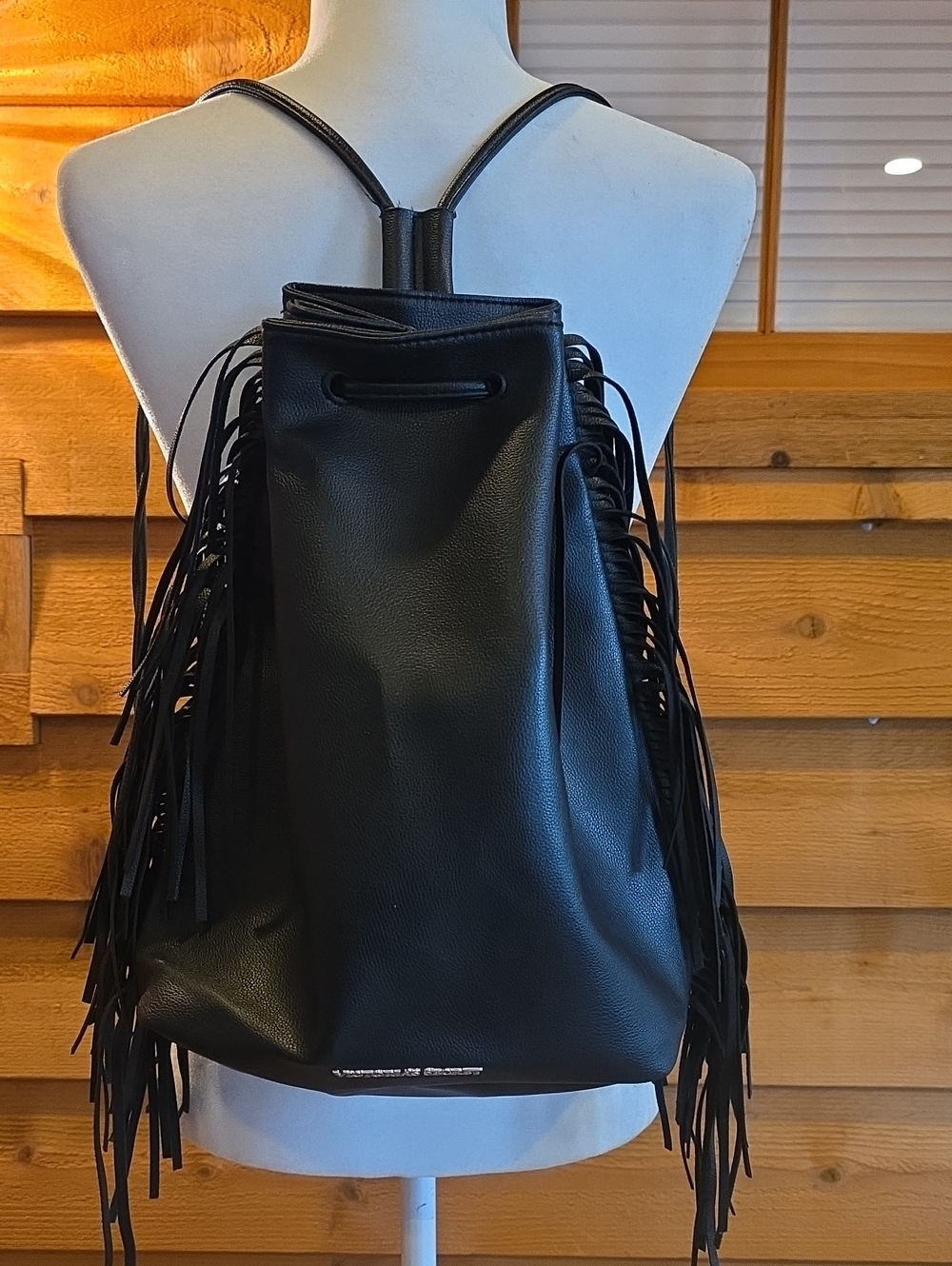 Victoria's Secret Fringe Drawstring Backpack